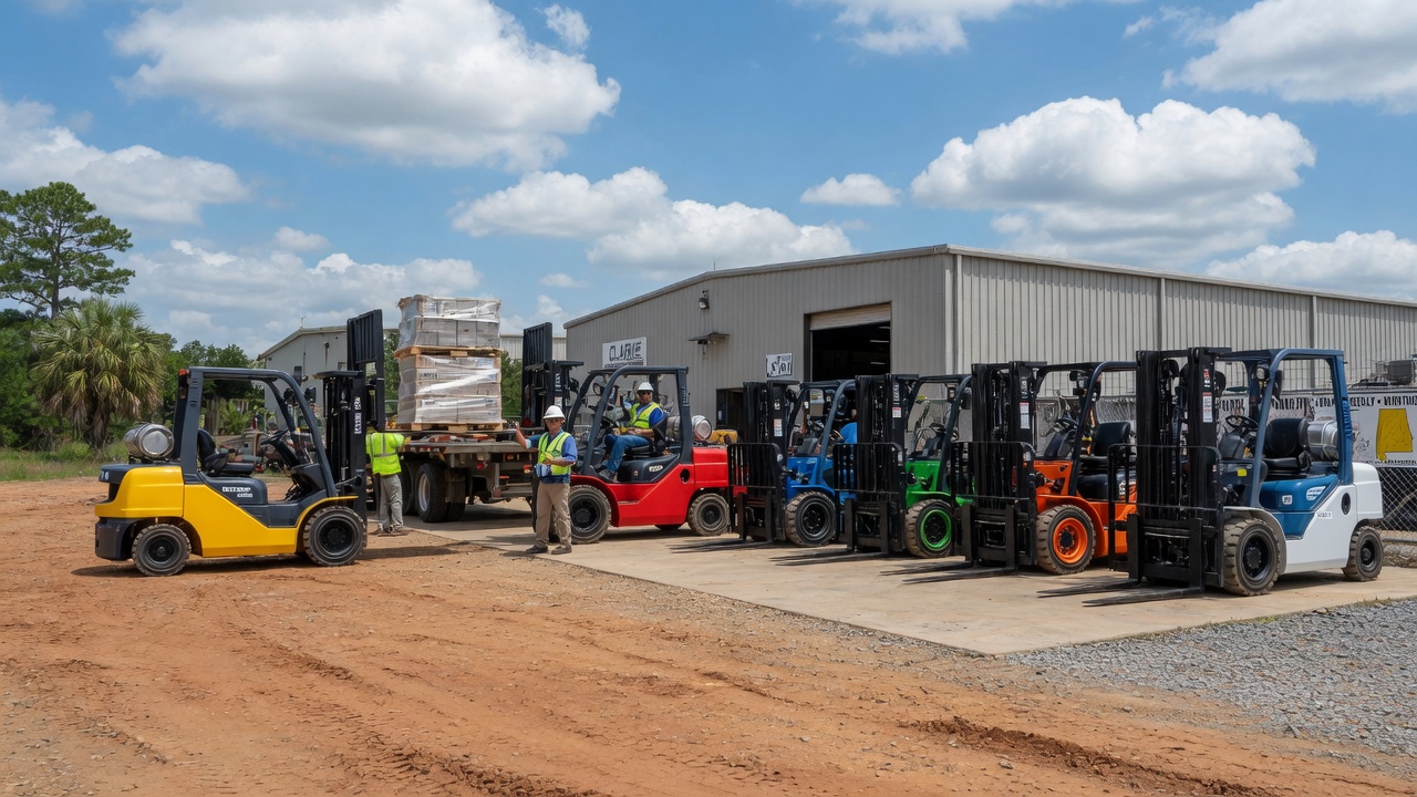 High-quality forklift rental service in Clarke, AL with various models available