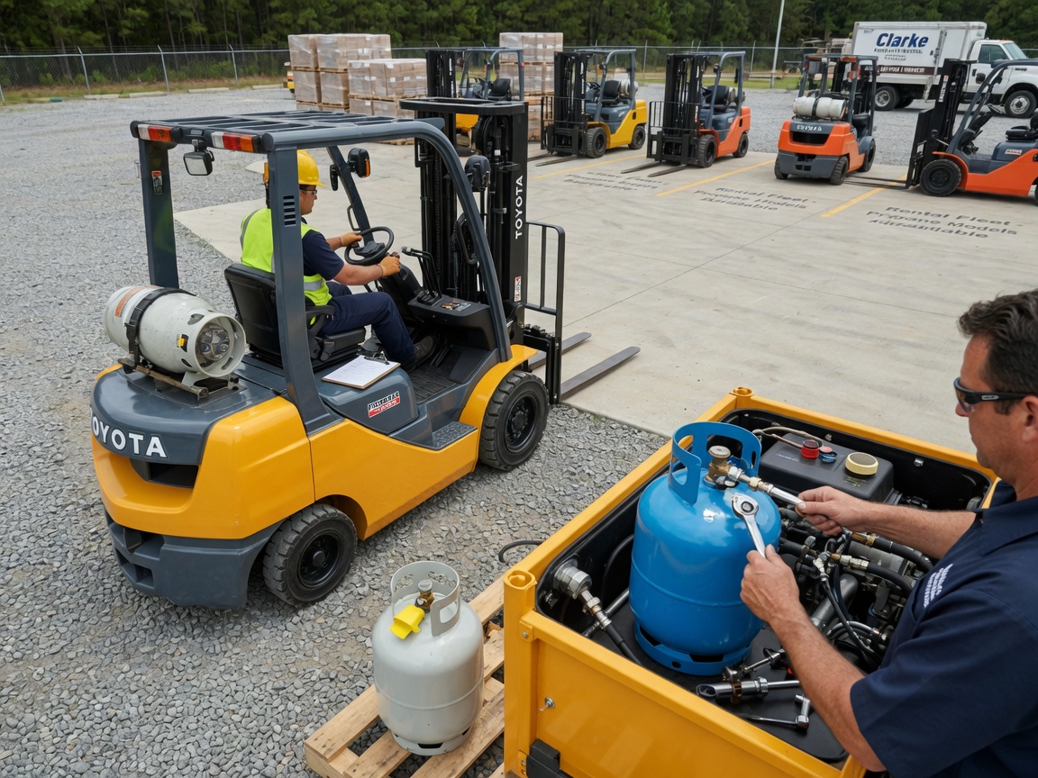 Propane Forklift Rental services